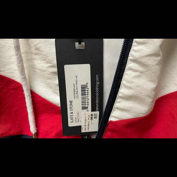 Slate and Stone Red White and Blue Track Jacket - Picture 7 of 8